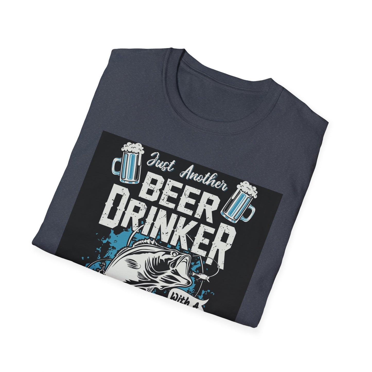 Fishing & Beer T-Shirt — "Just Another Beer Drinker With A Fishing Problem" Graphic Tee