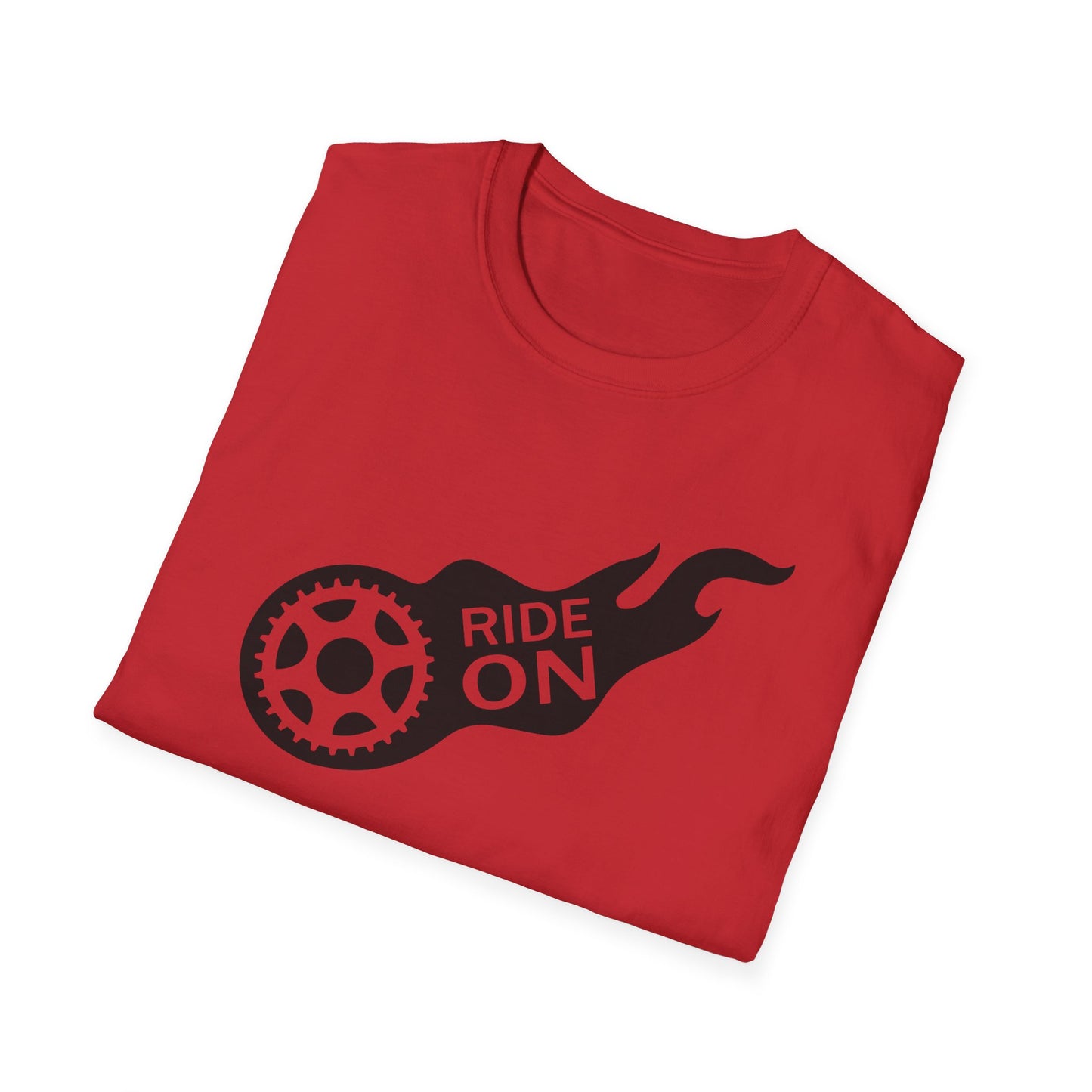 Ride On Flame Bicycle Gear T-Shirt
