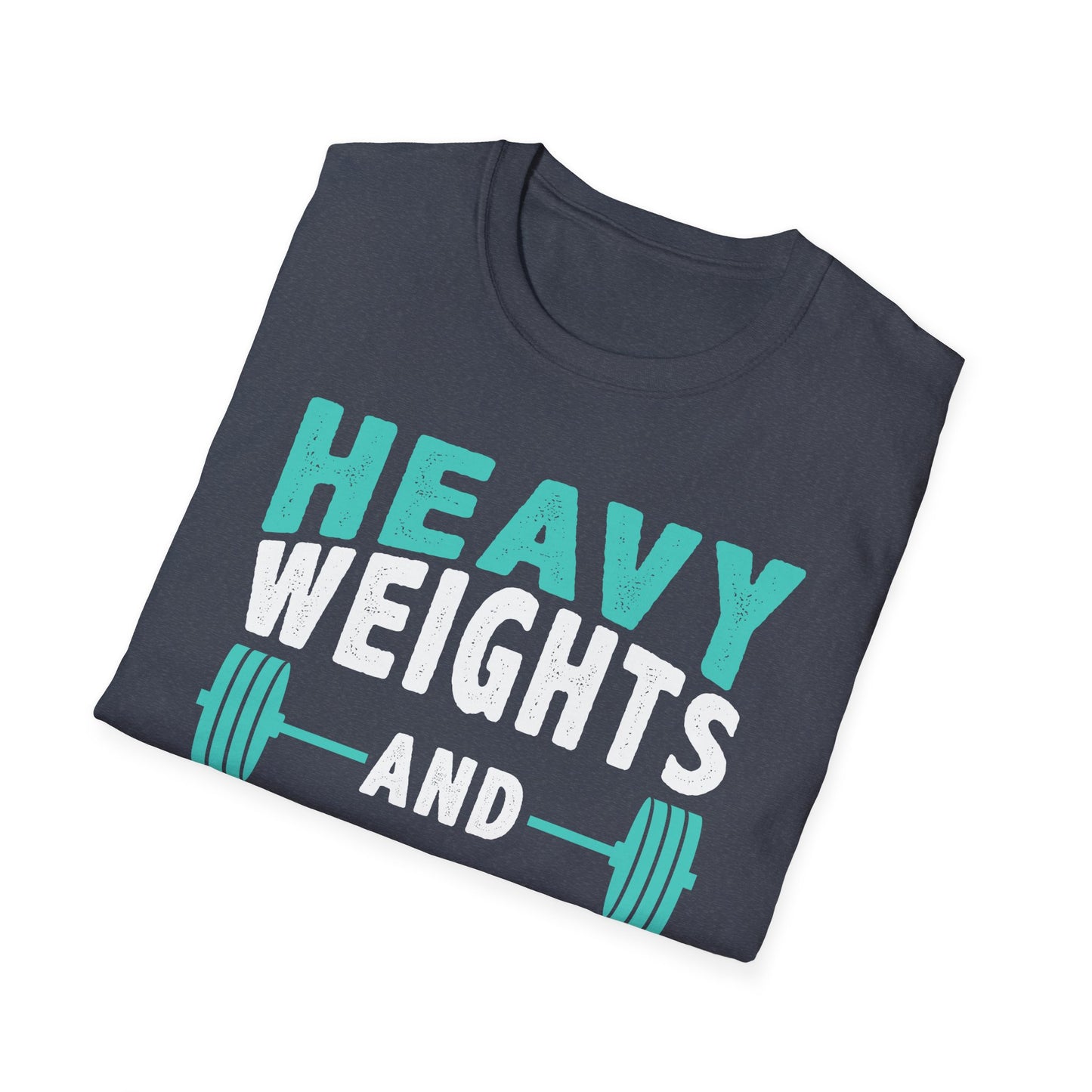 Heavy Weights and Protein Shakes T-Shirt — Funny Gym Workout Tee