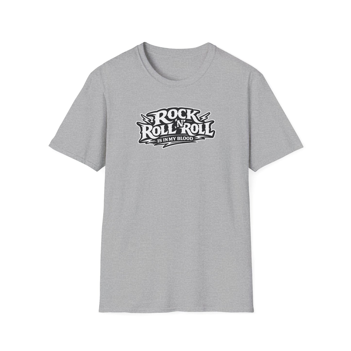 Rock & Roll T‑Shirt — “Sleep All Day, Rock All Night” Vintage Skull Band Tee