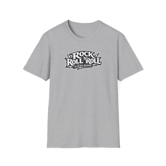 Rock & Roll T‑Shirt — “Sleep All Day, Rock All Night” Vintage Skull Band Tee