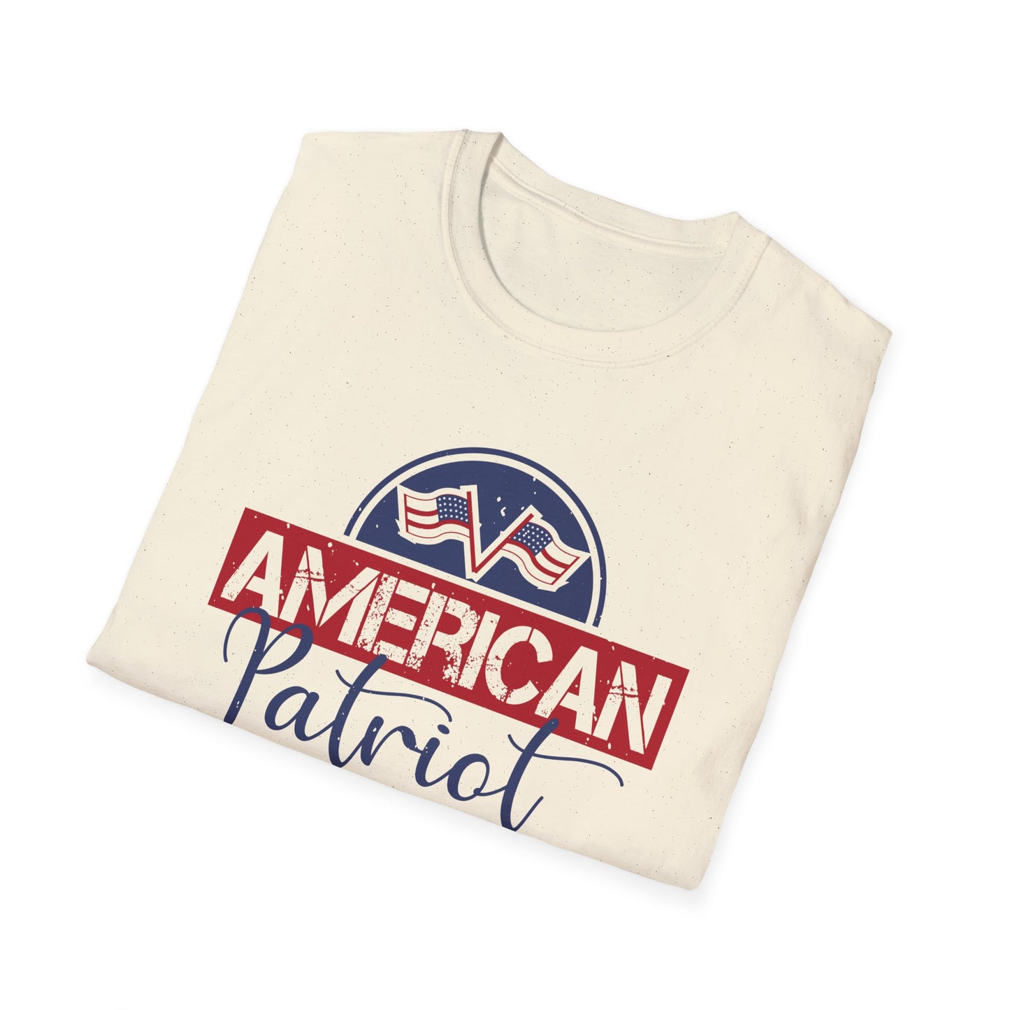 American Patriot T-Shirt — Vintage Flag Logo Tee