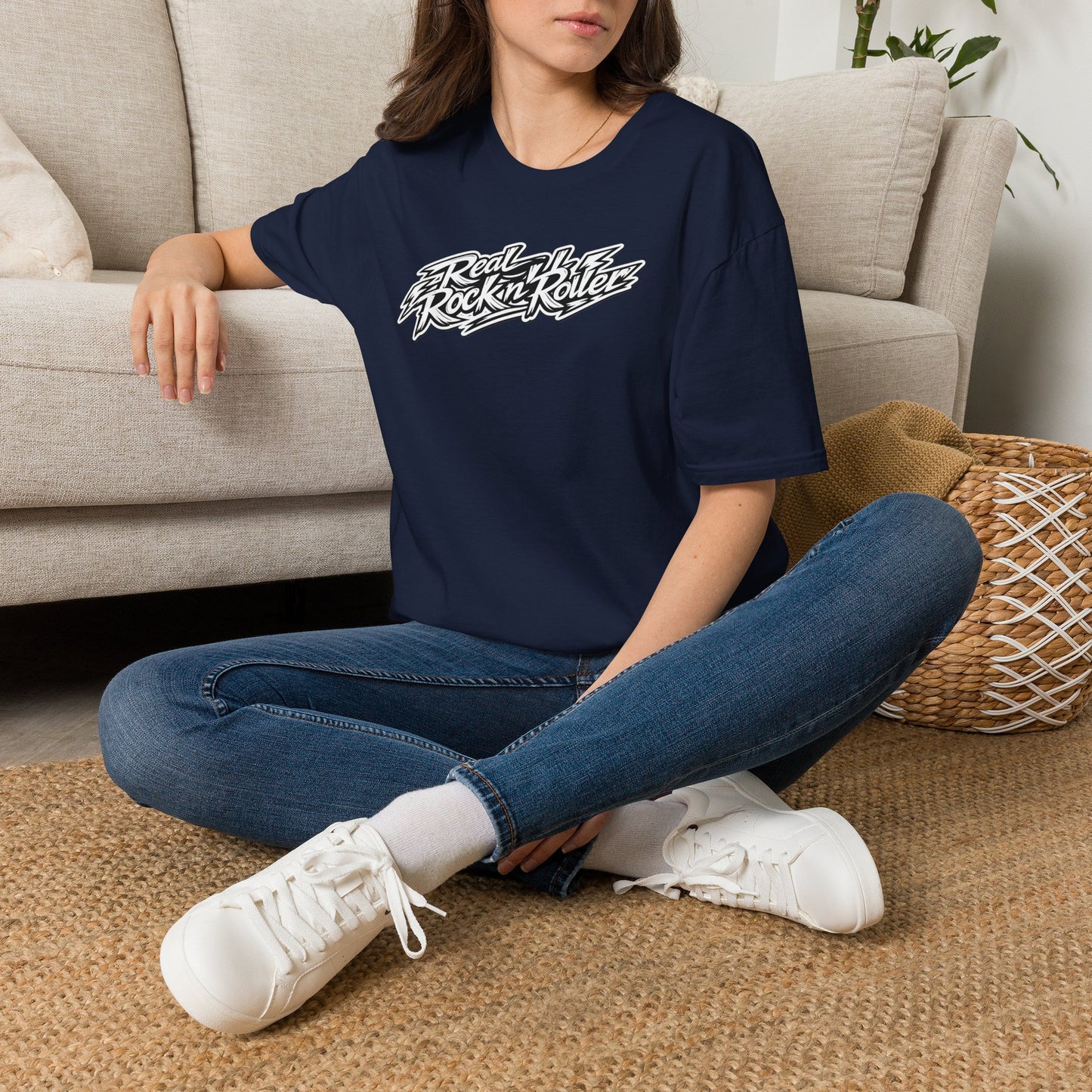 "Rock n Roll Is In My Soul" Signiture Graphic T-Shirt — "Real Rock n Roller" Retro Band Tee
