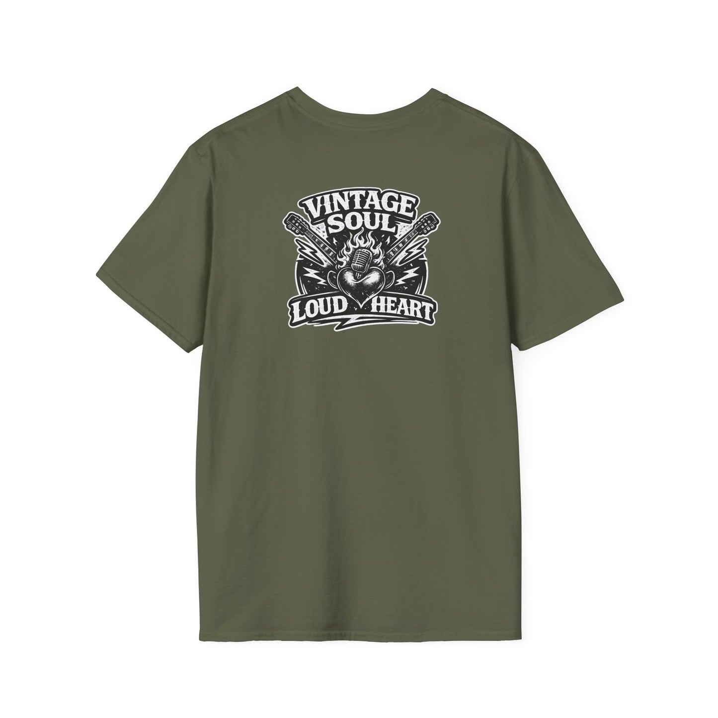 Rock-n-Rolla Vintage Soul T-Shirt — Retro Skull & Guitars Graphic Tee