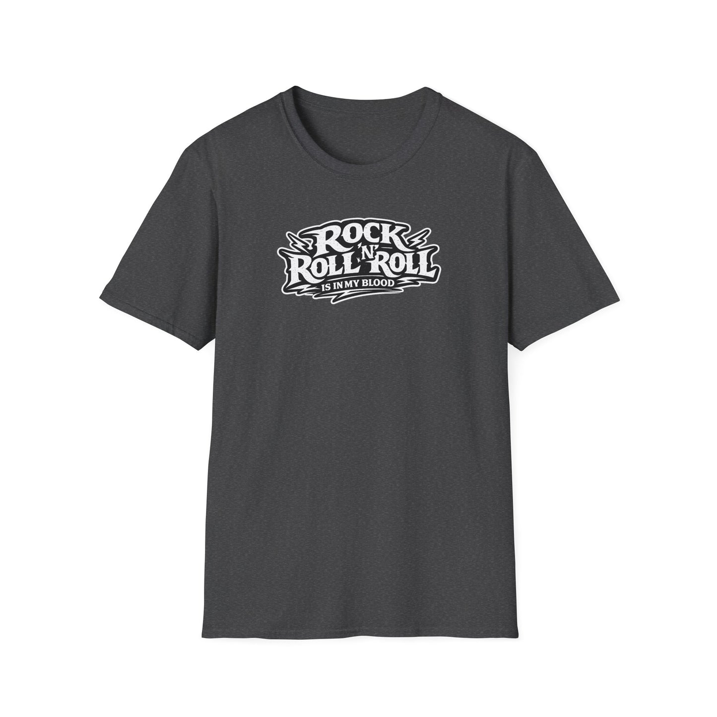 Rock & Roll T‑Shirt — “Sleep All Day, Rock All Night” Vintage Skull Band Tee