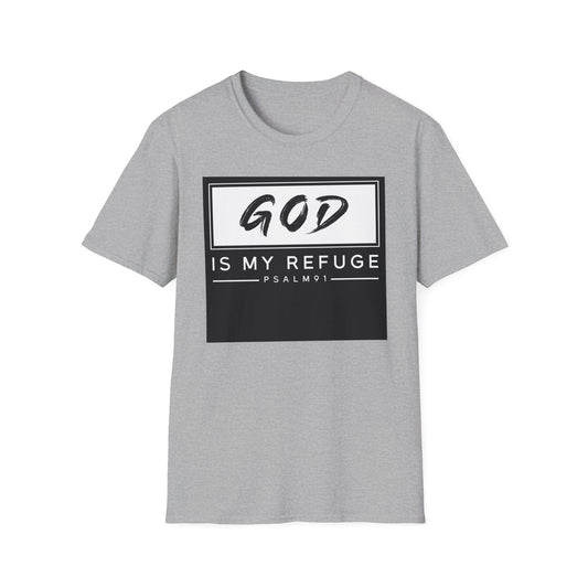 God Is My Refuge T-Shirt — Psalm 91 Inspirational Christian Tee