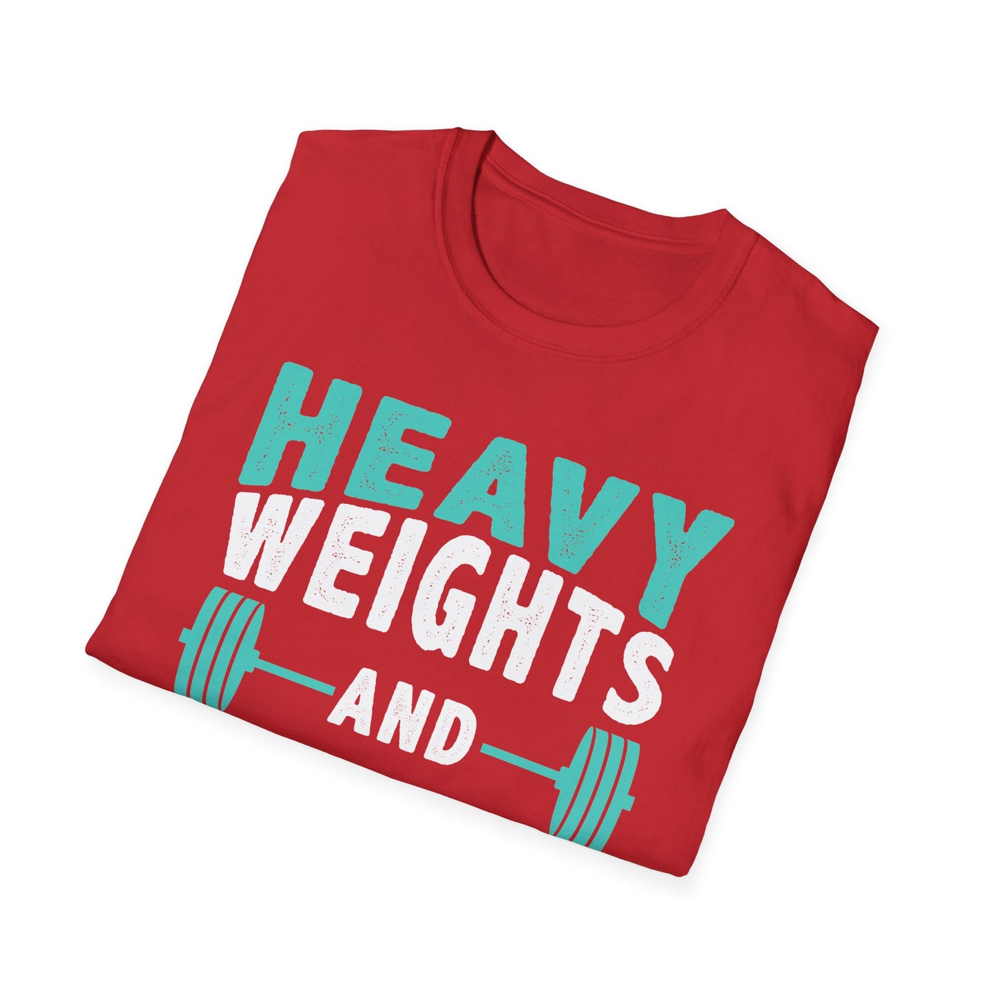 Heavy Weights and Protein Shakes T-Shirt — Funny Gym Workout Tee