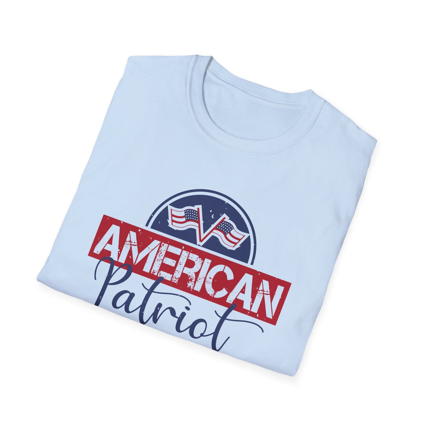 American Patriot T-Shirt — Vintage Flag Logo Tee