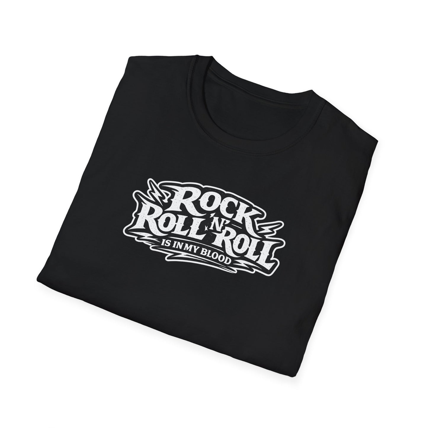 Rock & Roll T‑Shirt — “Sleep All Day, Rock All Night” Vintage Skull Band Tee