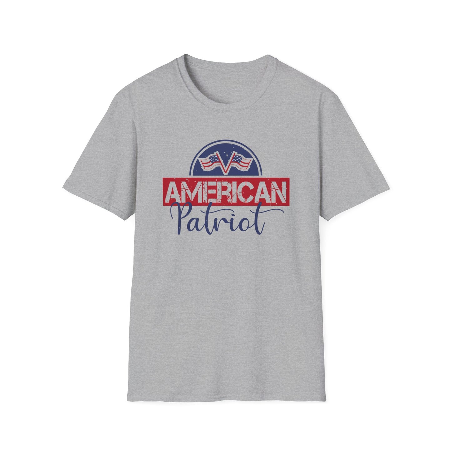 American Patriot T-Shirt — Vintage Flag Logo Tee