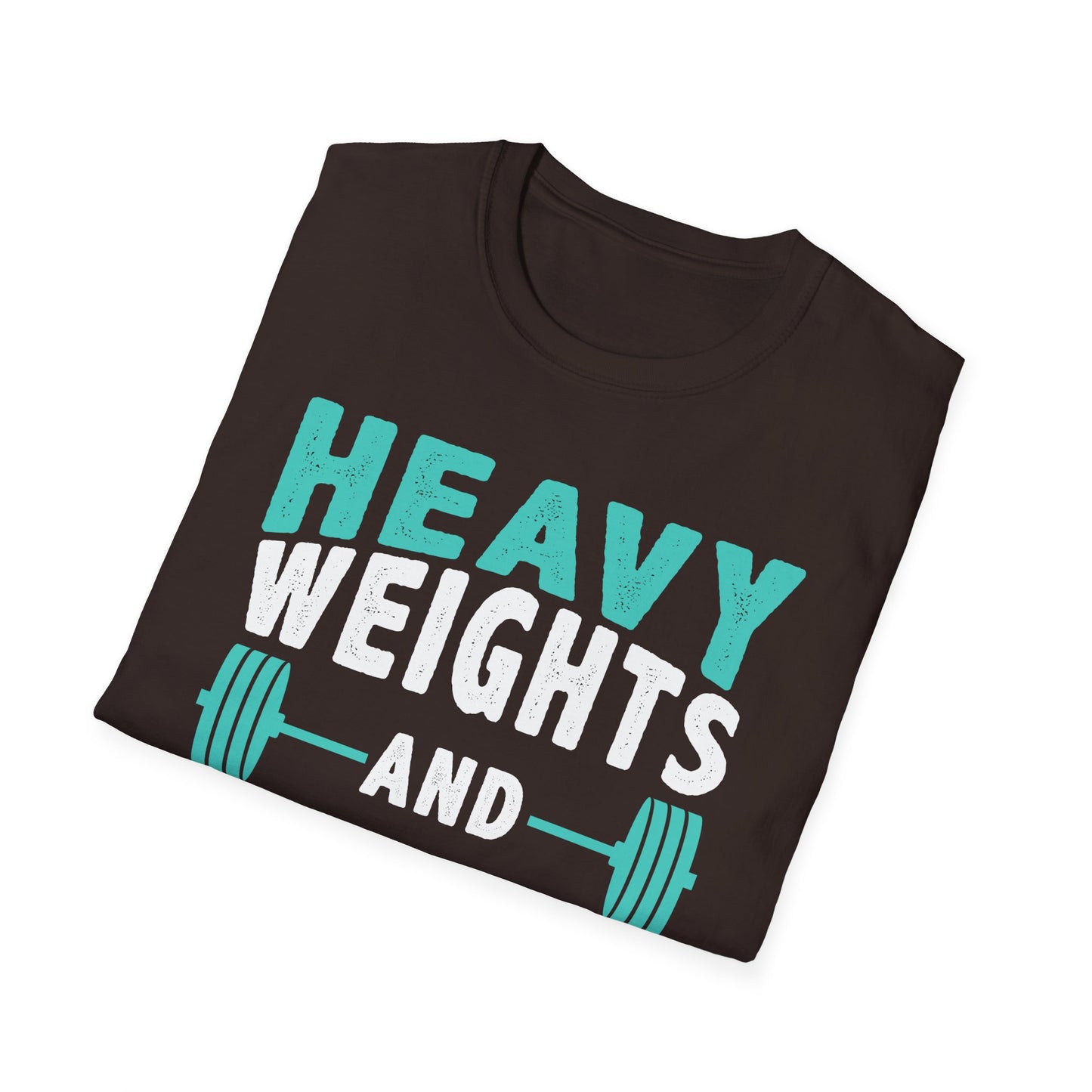 Heavy Weights and Protein Shakes T-Shirt — Funny Gym Workout Tee