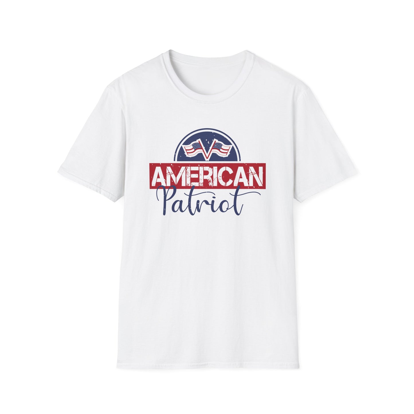 American Patriot T-Shirt — Vintage Flag Logo Tee