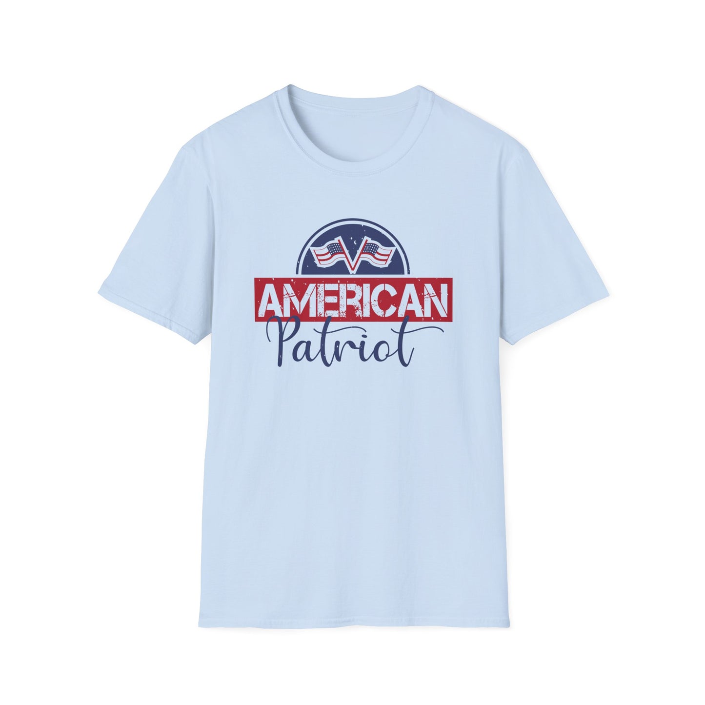 American Patriot T-Shirt — Vintage Flag Logo Tee