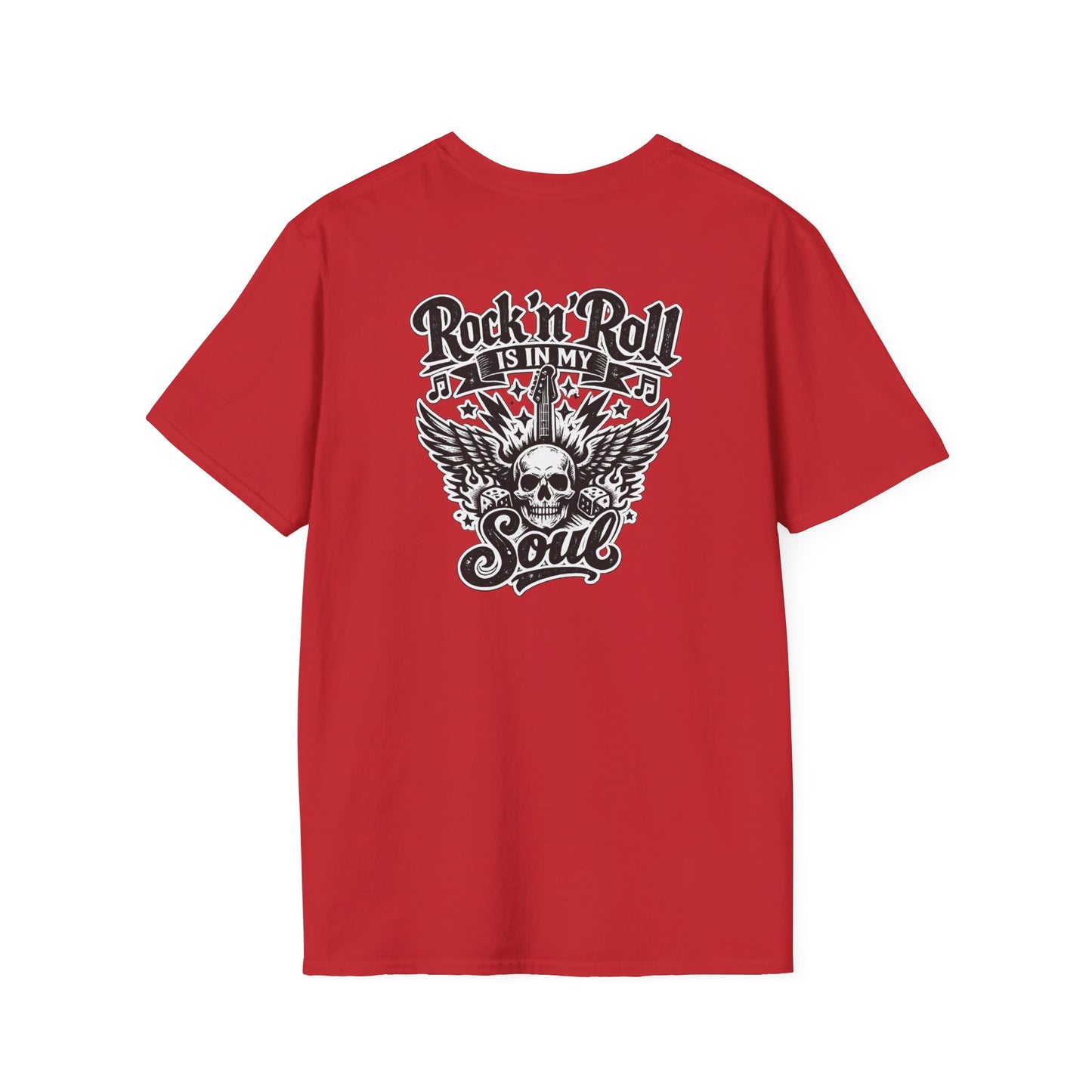 "Rock n Roll Is In My Soul" Signiture Graphic T-Shirt — "Real Rock n Roller" Retro Band Tee