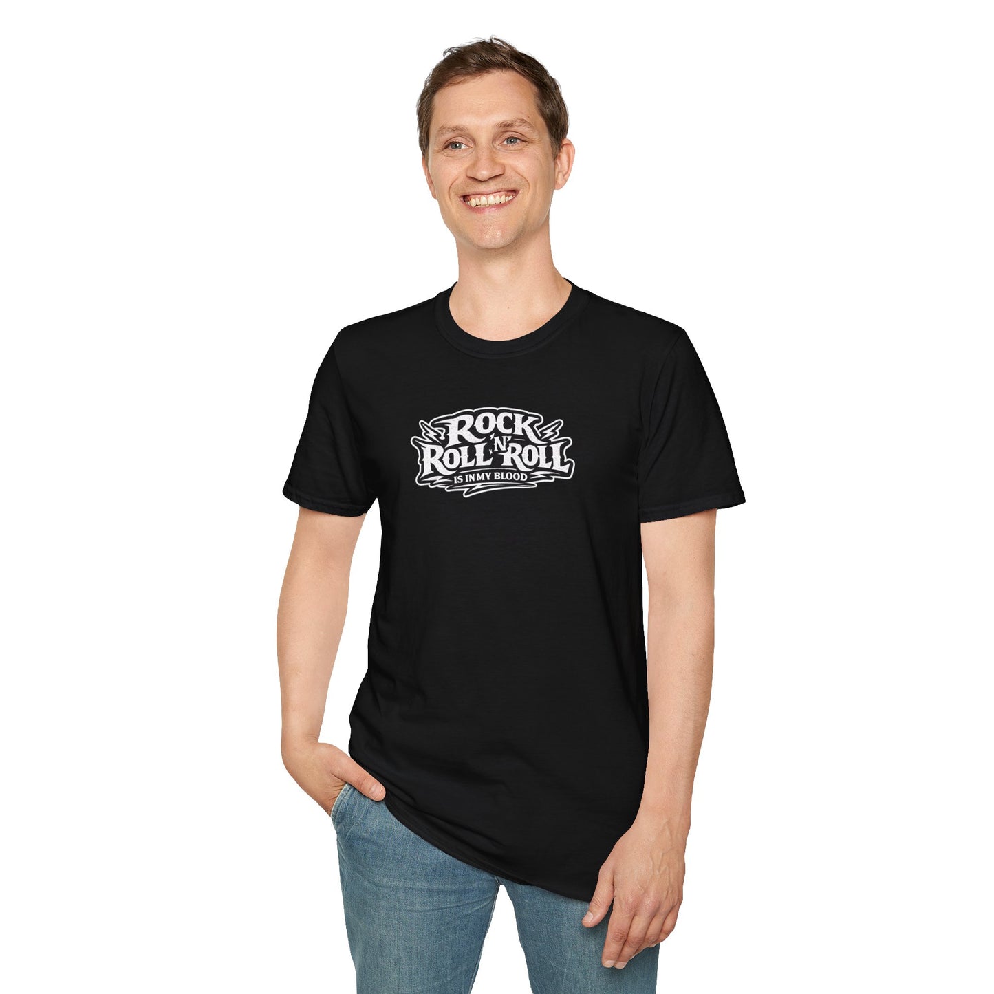 Rock & Roll T-Shirt — "Distortion Is My Religion" Vintage Guitar Skull Tee