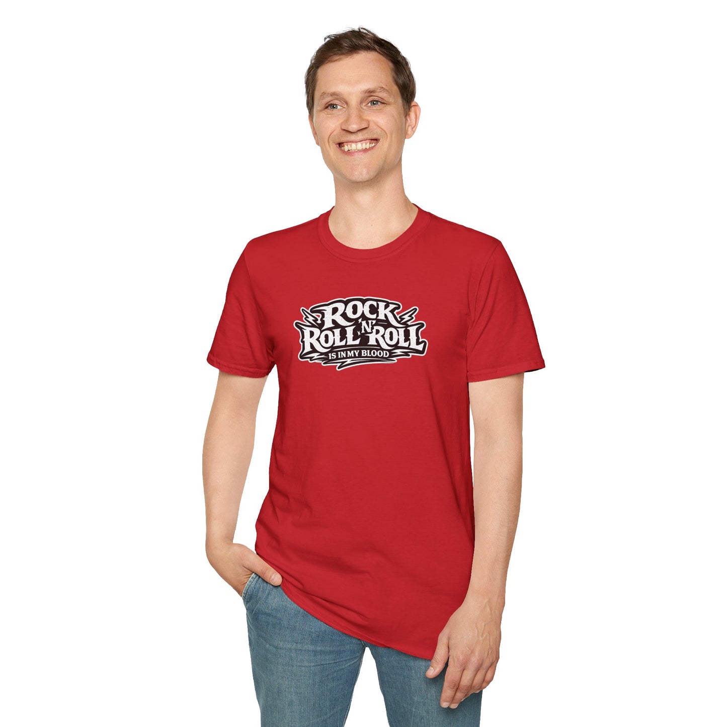 Rock & Roll T‑Shirt — “Sleep All Day, Rock All Night” Vintage Skull Band Tee