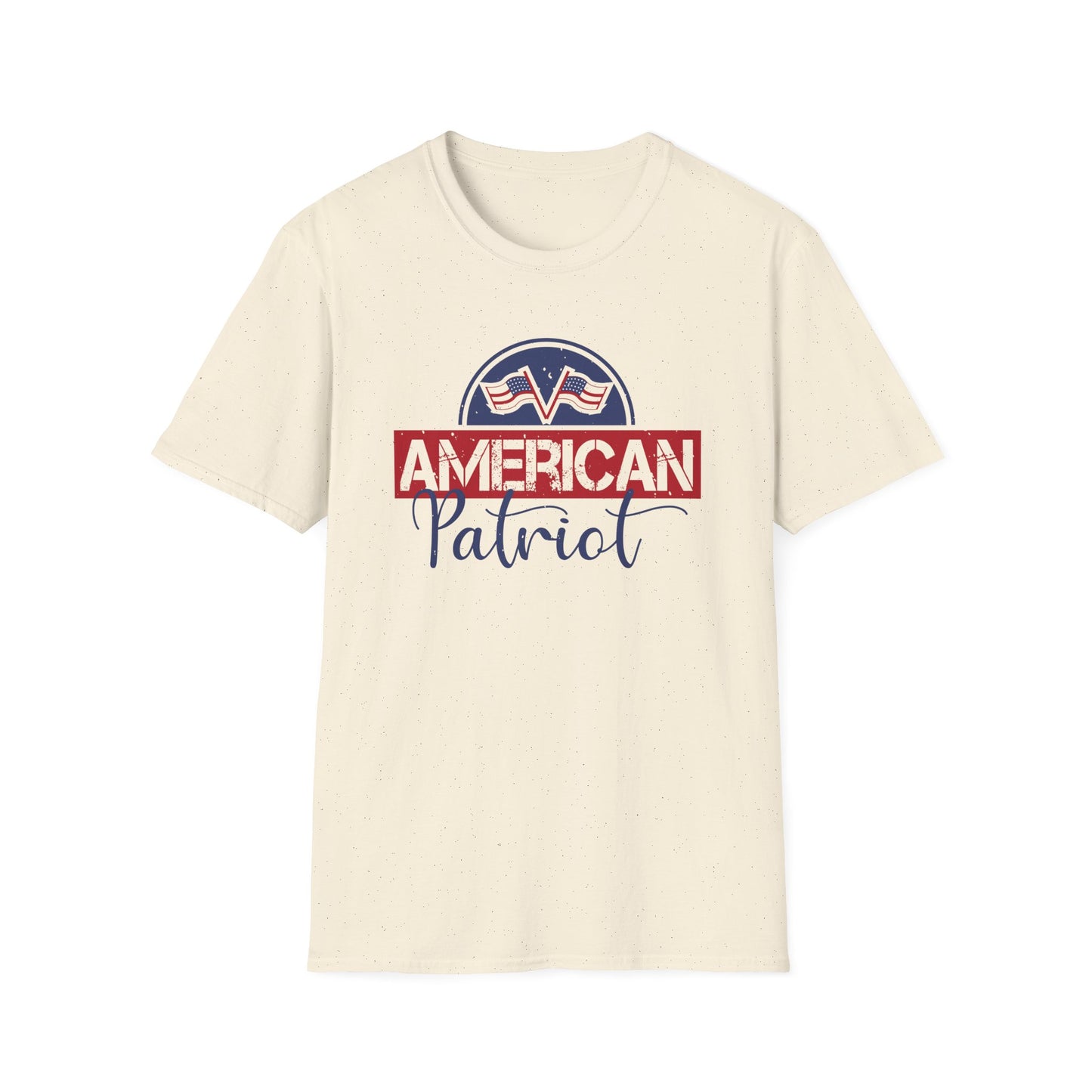 American Patriot T-Shirt — Vintage Flag Logo Tee