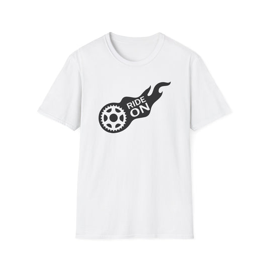 Ride On Flame Bicycle Gear T-Shirt
