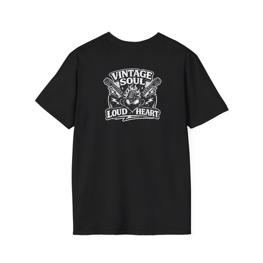 Rock-n-Rolla Vintage Soul T-Shirt — Retro Skull & Guitars Graphic Tee