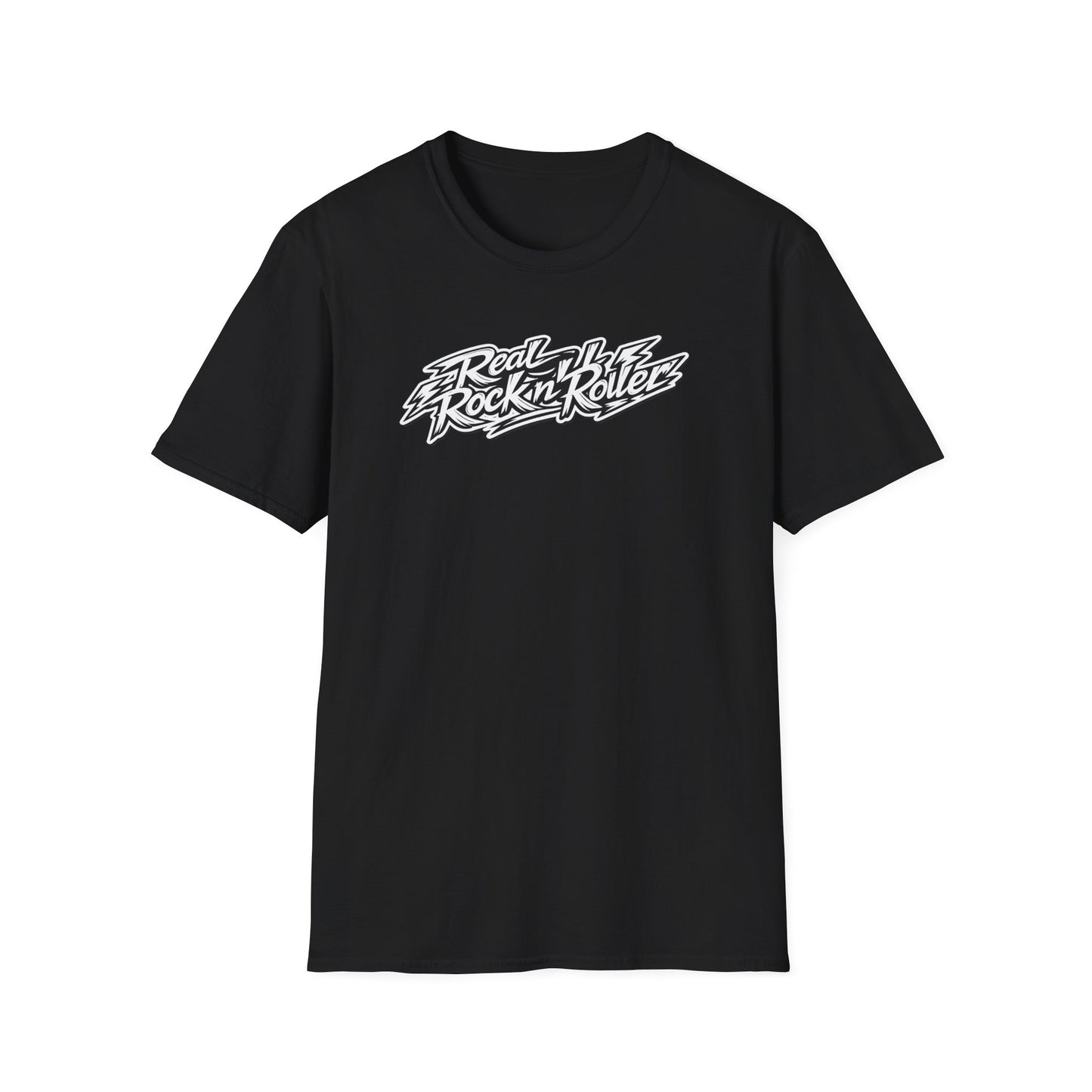 "Rock n Roll Is In My Soul" Signiture Graphic T-Shirt — "Real Rock n Roller" Retro Band Tee
