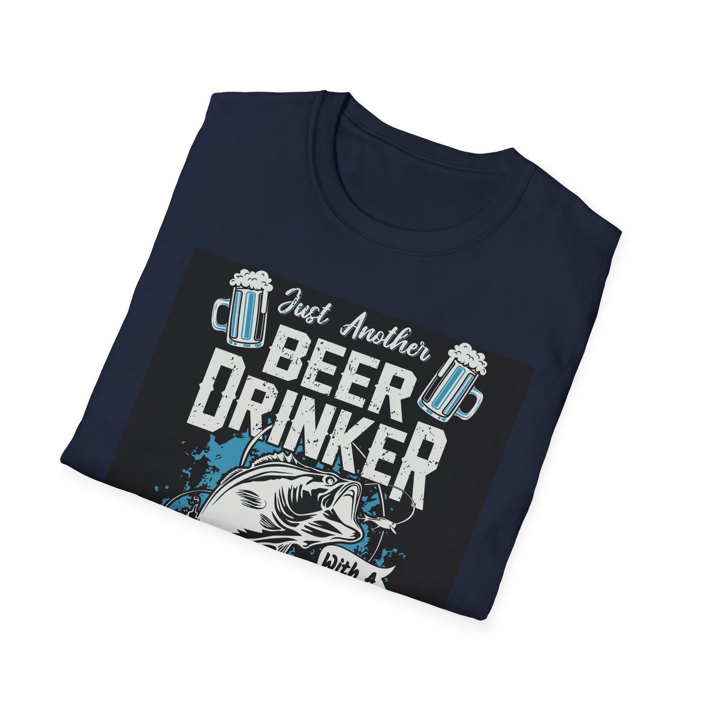 Fishing & Beer T-Shirt — "Just Another Beer Drinker With A Fishing Problem" Graphic Tee