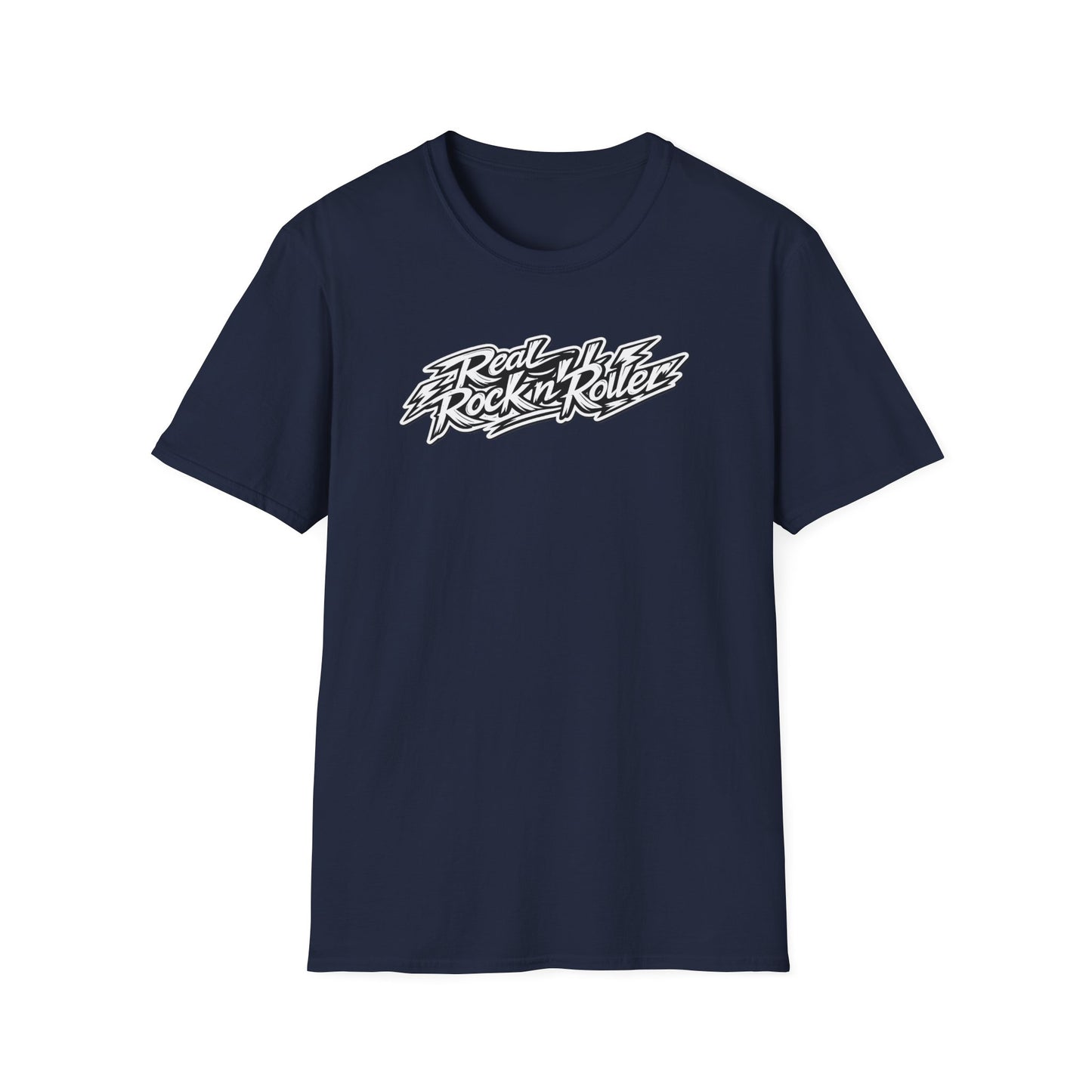 "Rock n Roll Is In My Soul" Signiture Graphic T-Shirt — "Real Rock n Roller" Retro Band Tee