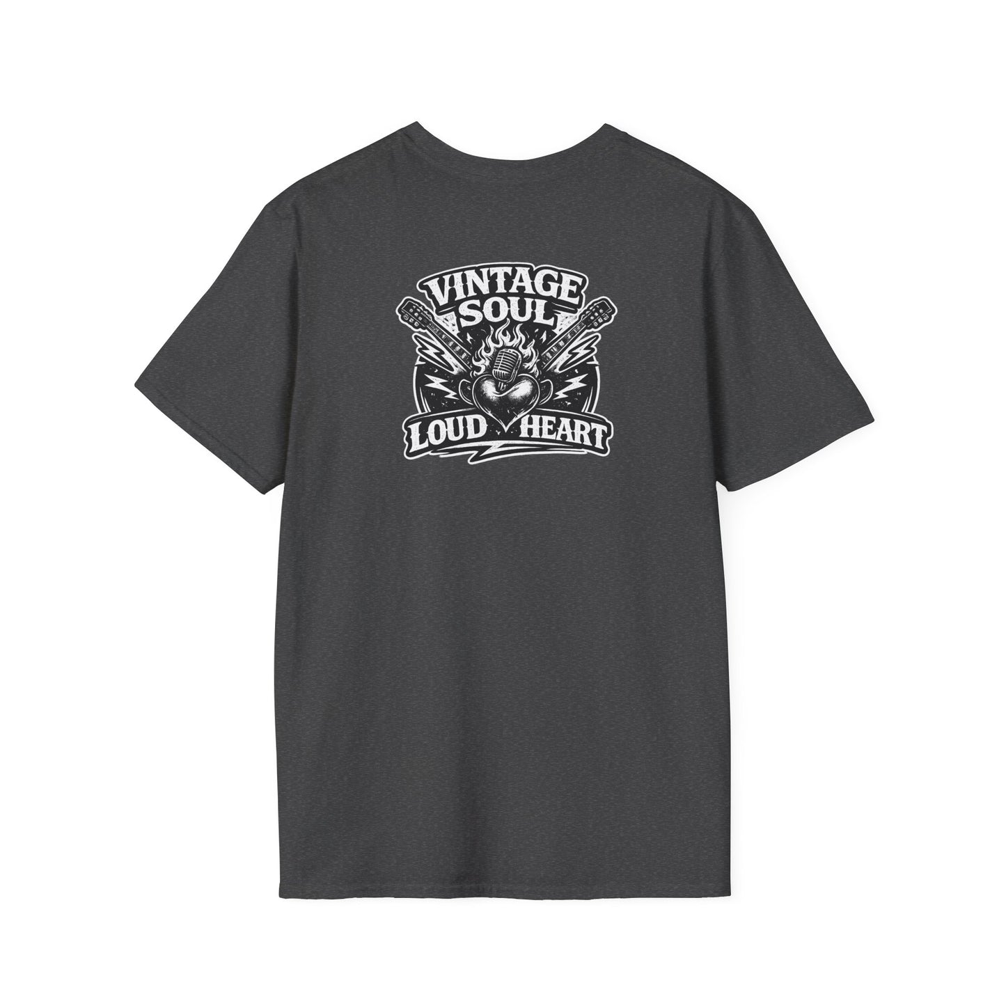 Rock-n-Rolla Vintage Soul T-Shirt — Retro Skull & Guitars Graphic Tee