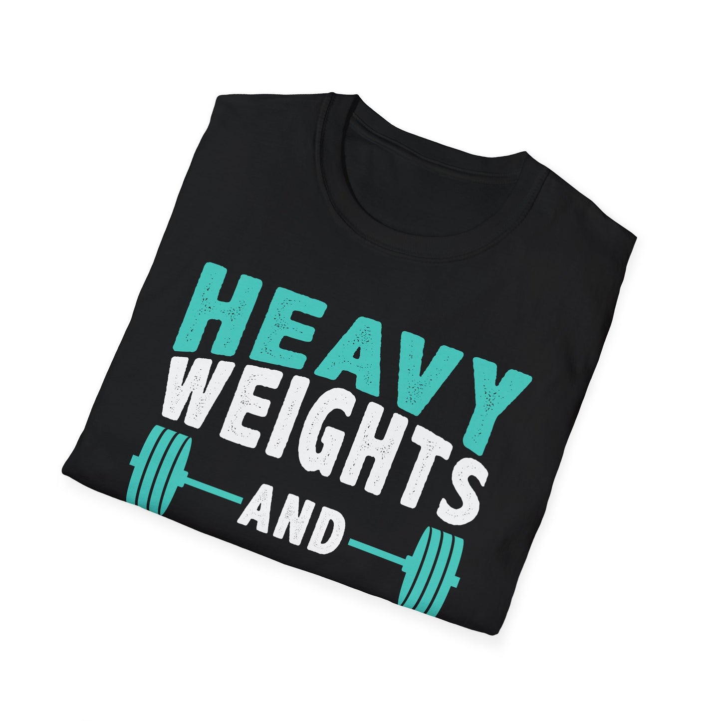 Heavy Weights and Protein Shakes T-Shirt — Funny Gym Workout Tee