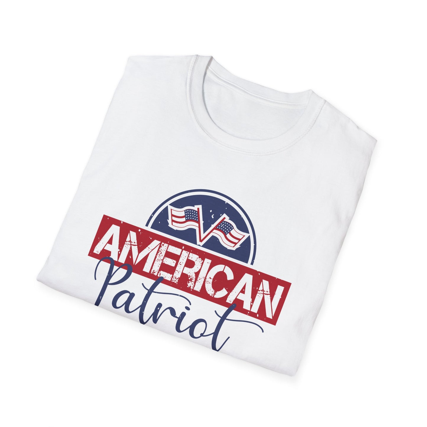 American Patriot T-Shirt — Vintage Flag Logo Tee