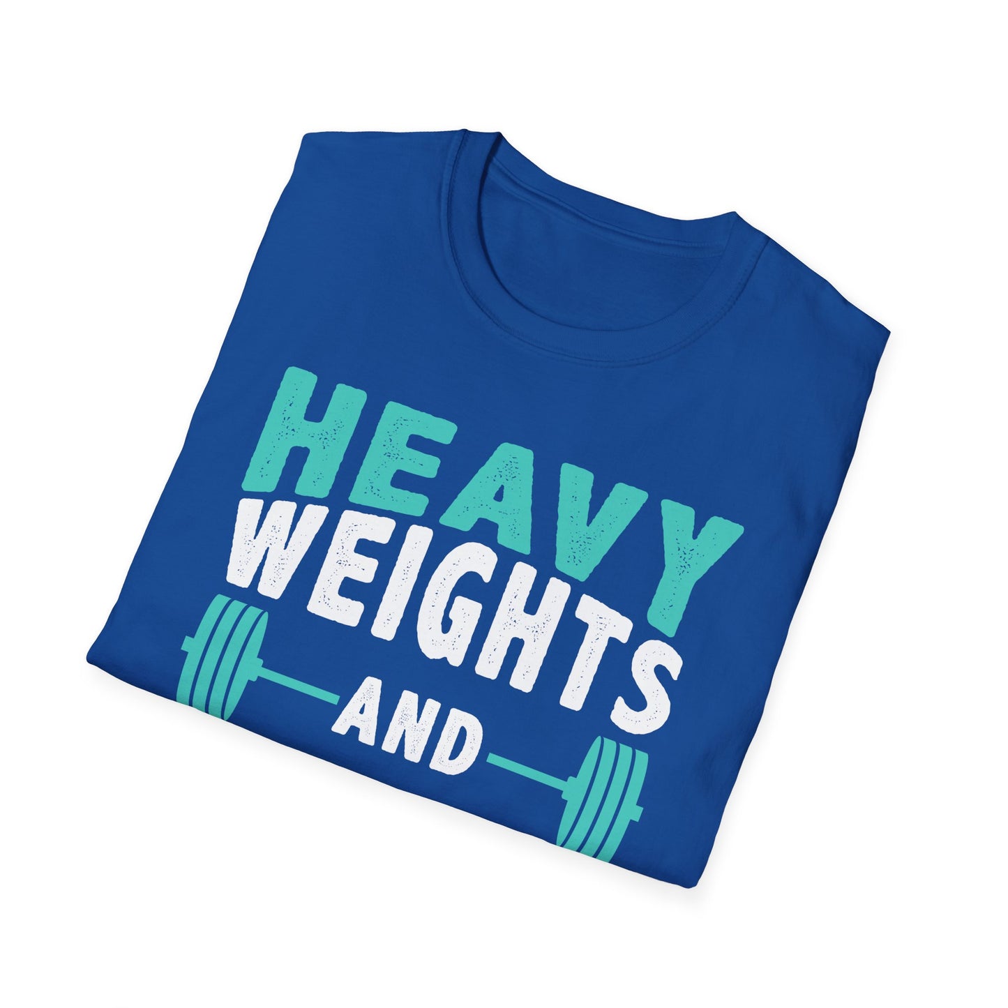 Heavy Weights and Protein Shakes T-Shirt — Funny Gym Workout Tee