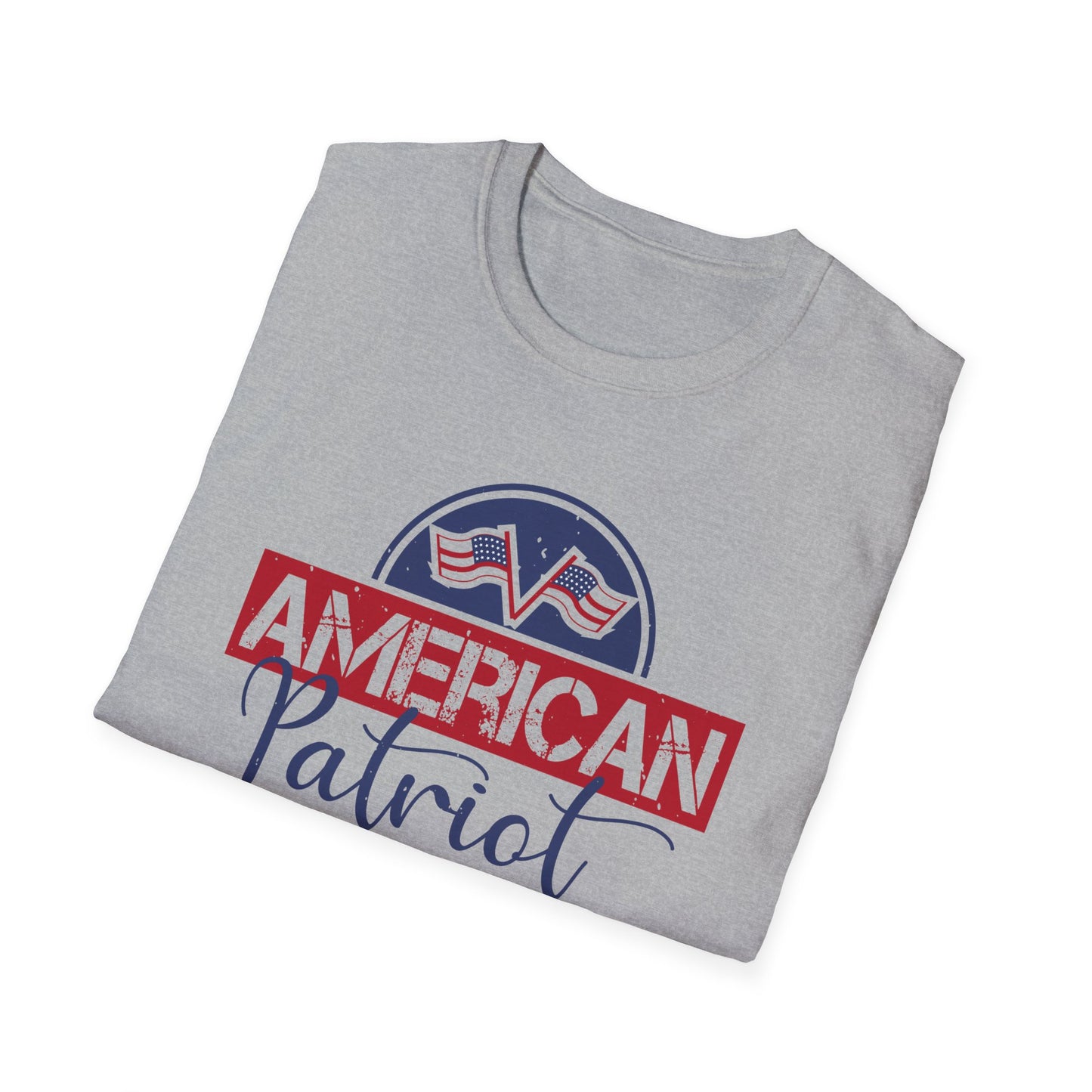 American Patriot T-Shirt — Vintage Flag Logo Tee