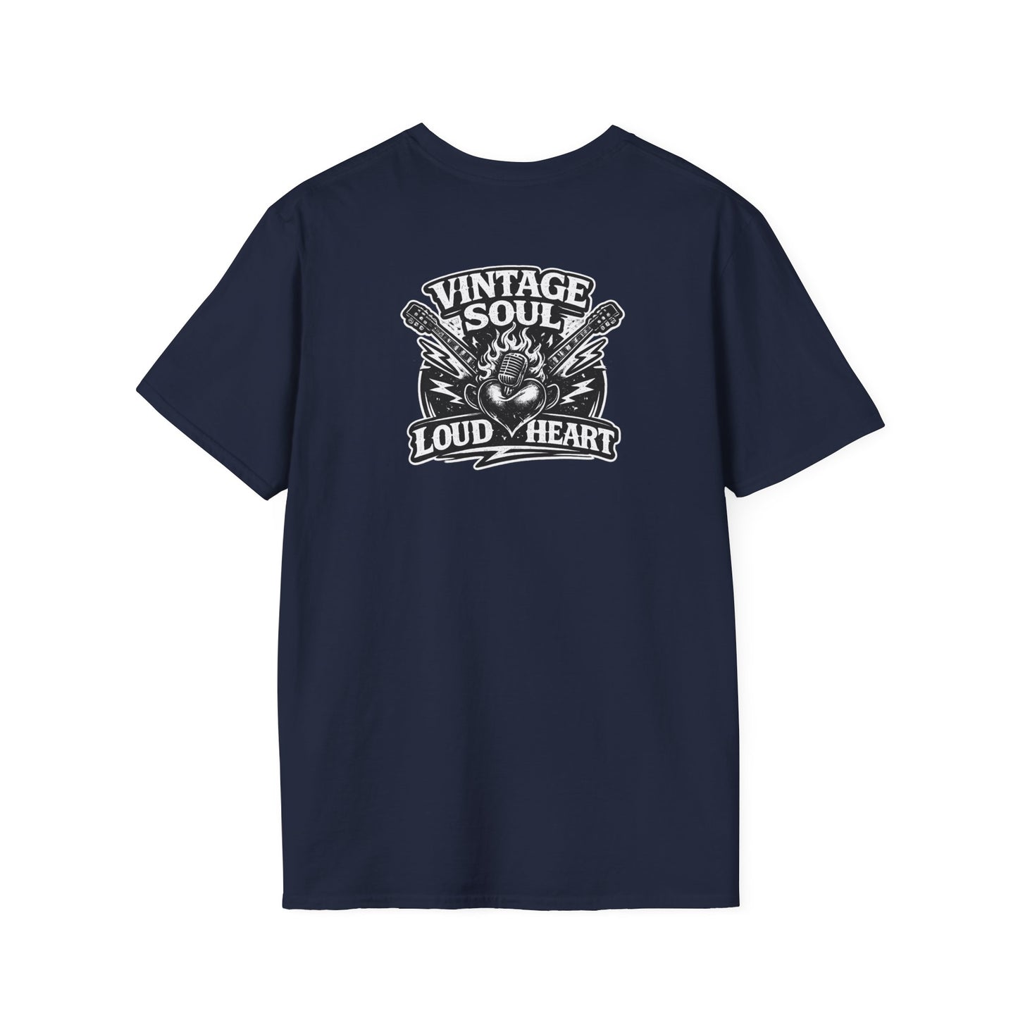 Rock-n-Rolla Vintage Soul T-Shirt — Retro Skull & Guitars Graphic Tee