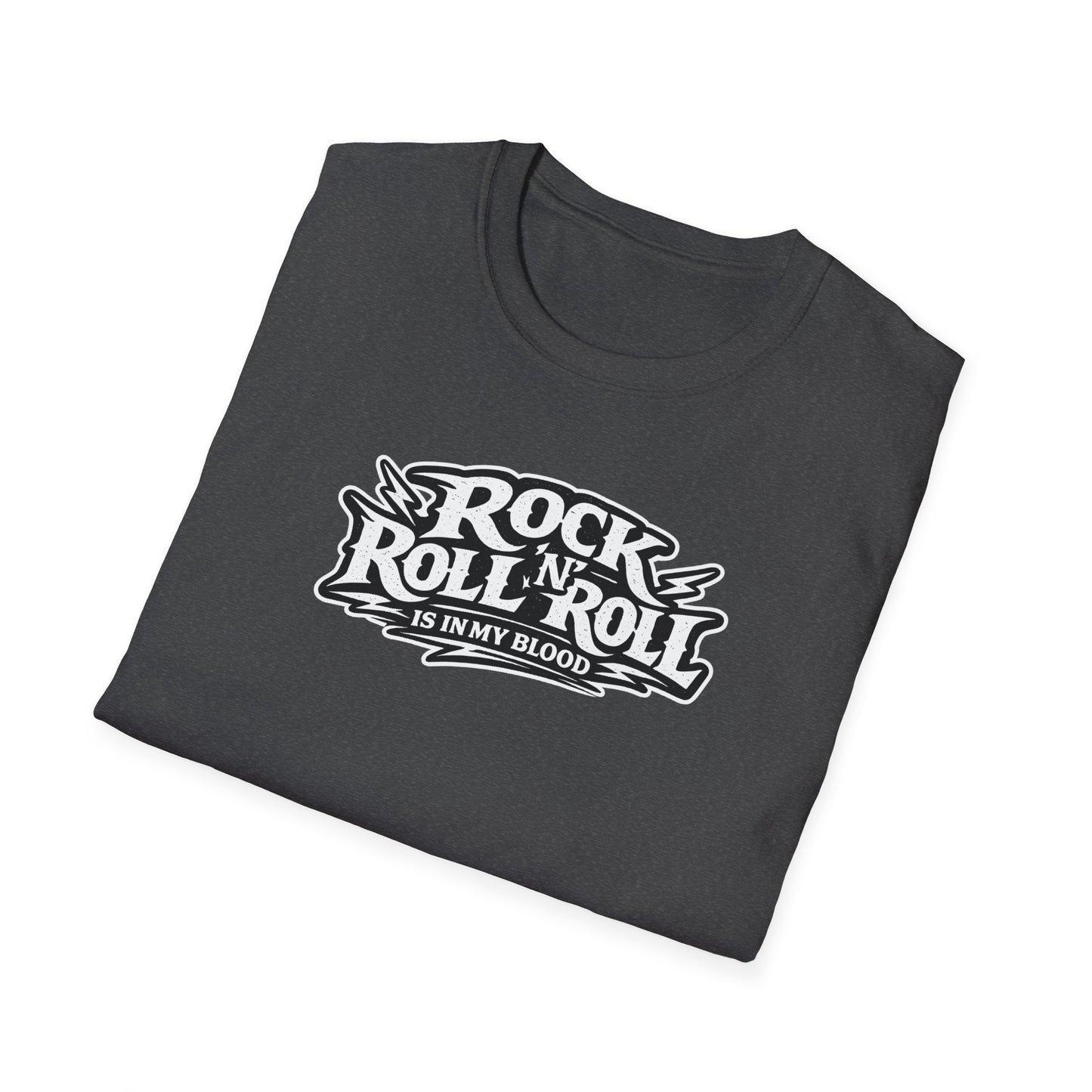 Rock & Roll T‑Shirt — “Sleep All Day, Rock All Night” Vintage Skull Band Tee